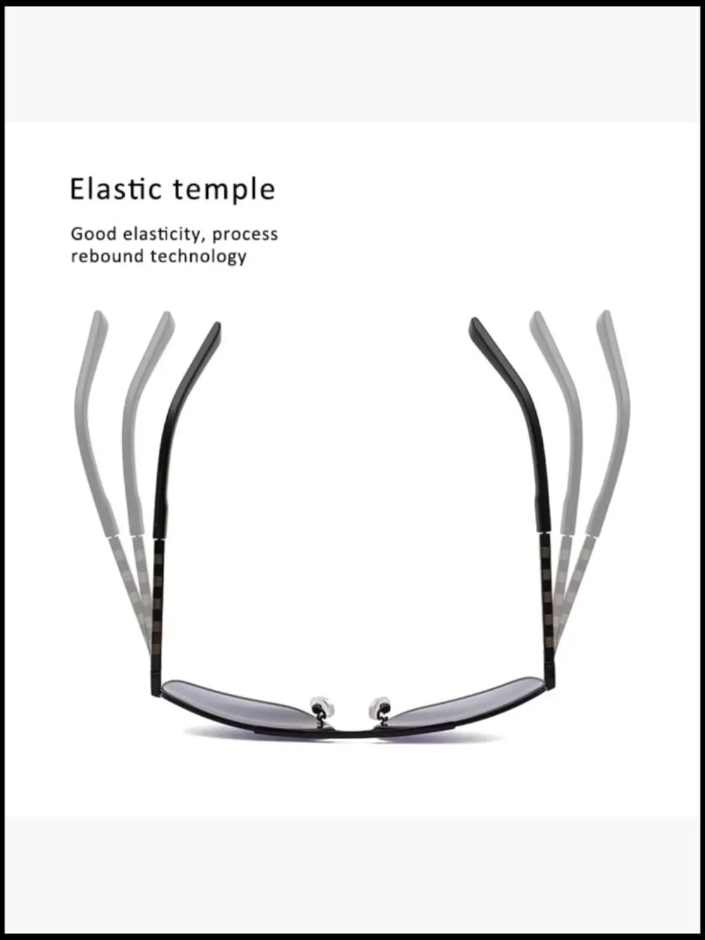 Men's Polarized Square Aviator Sunglasses Durable Polycarbonate Frame UV